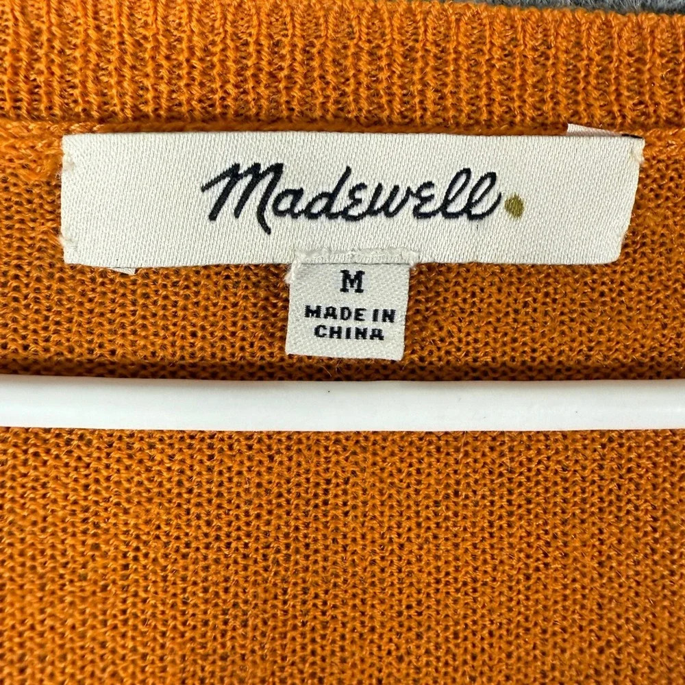 Madewell Knit‎ top, Cozy Soft Pullover Orange Tunic Casual
